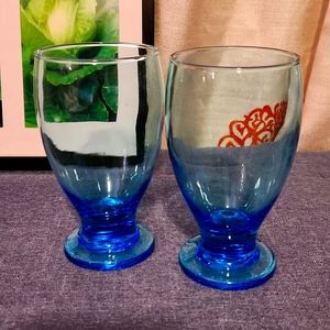 Blue Tinted Water Glasses